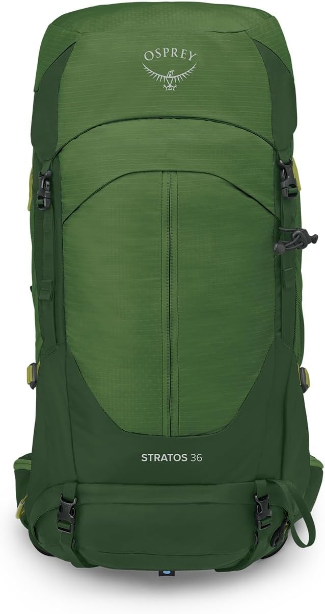 Osprey Stratos 44L Mens Hiking Backpack Cetacean BlueSeaweedMatcha Green