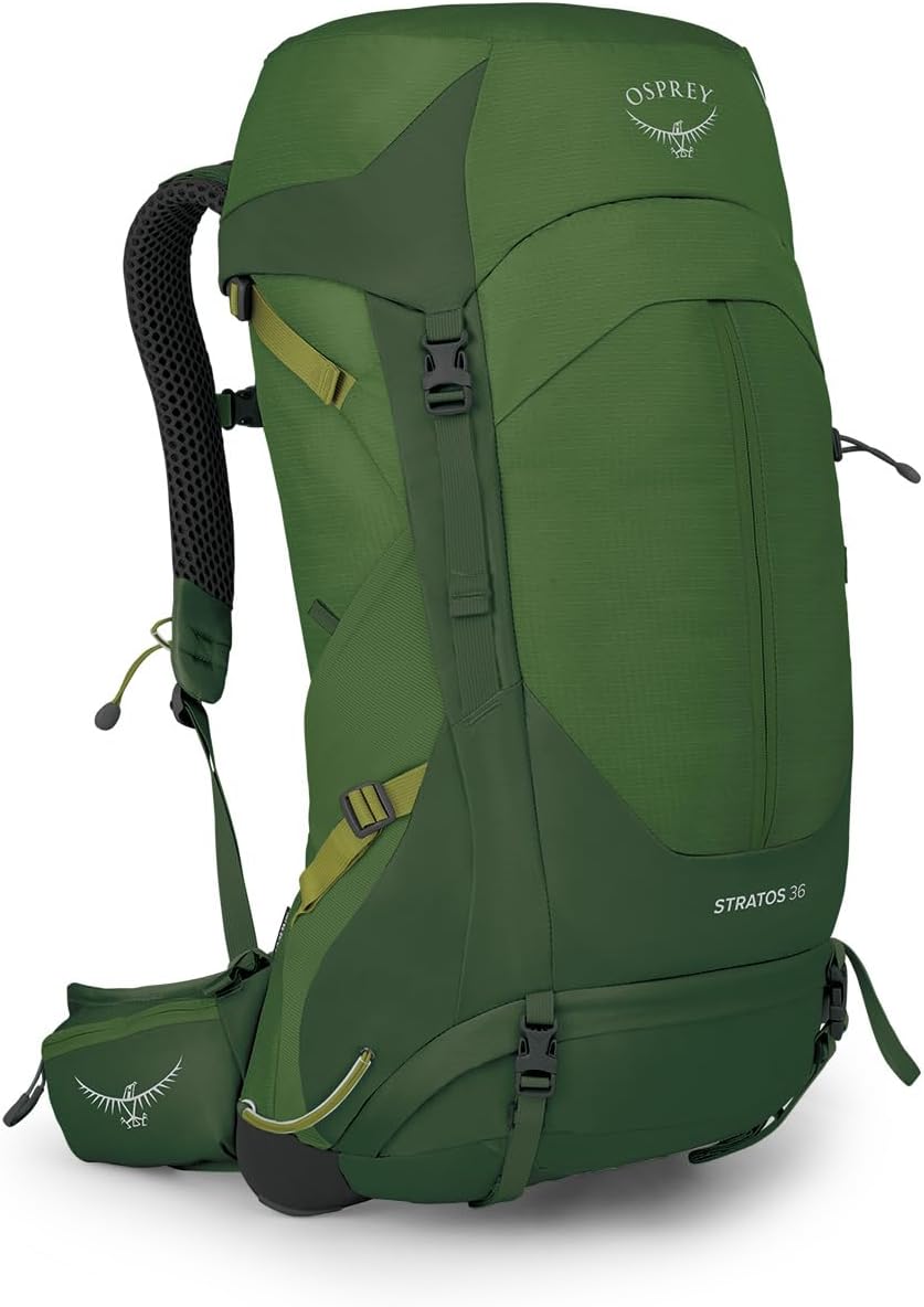 Osprey Stratos 44L Mens Hiking Backpack Cetacean BlueSeaweedMatcha Green