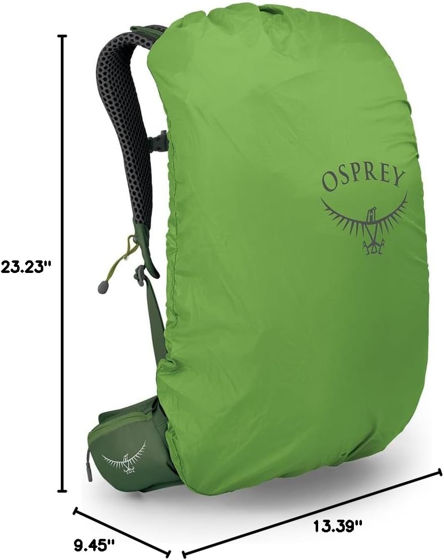 Osprey Stratos 44L Mens Hiking Backpack Cetacean BlueSeaweedMatcha Green