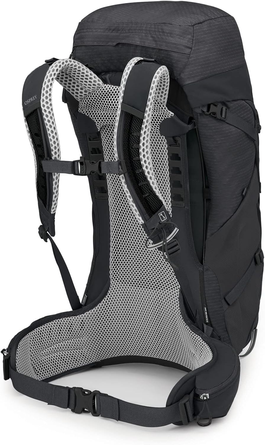 Osprey Stratos 44L Mens Hiking Backpack Cetacean BlueTunnel Vision Grey