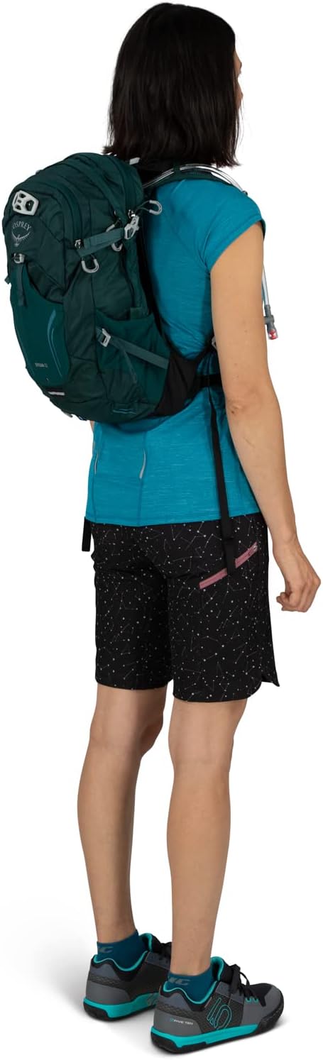 Osprey Sylva 12L Womens Biking Backpack with Hydraulics Reservoir Baikal Green