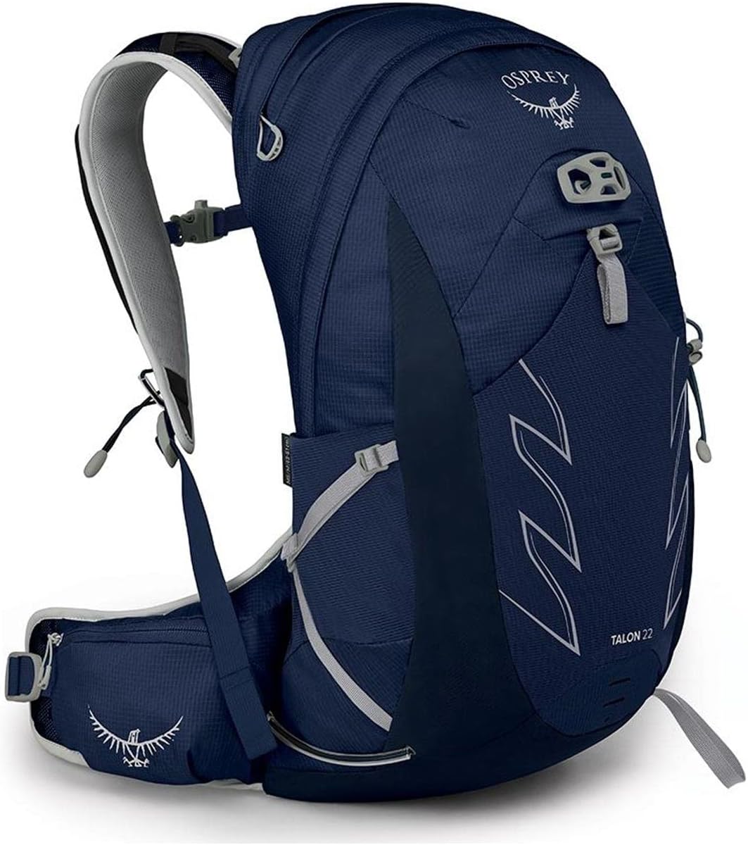 Osprey Talon 22L Mens Hiking Backpack with Hipbelt Green BeltBlack LXLCeramic Blue