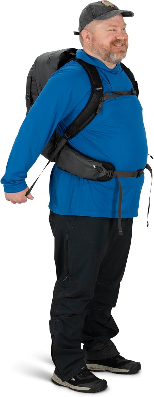 Osprey Talon 22L Mens Hiking Backpack with Hipbelt Green BeltBlack LXLEclipse Grey
