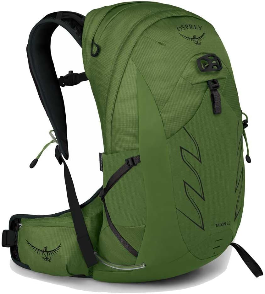 Osprey Talon 22L Mens Hiking Backpack with Hipbelt Green BeltBlack LXLGreen BeltBlack