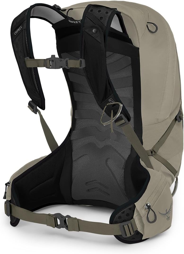 Osprey Talon 22L Mens Hiking Backpack with Hipbelt Green BeltBlack LXLSawdustEarl Grey
