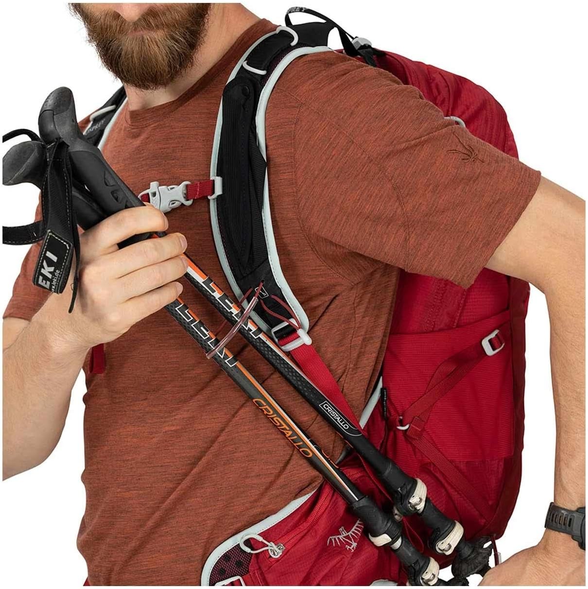 Osprey Talon 22L Mens Hiking Backpack with Hipbelt Green BeltBlack LXLStealth Black