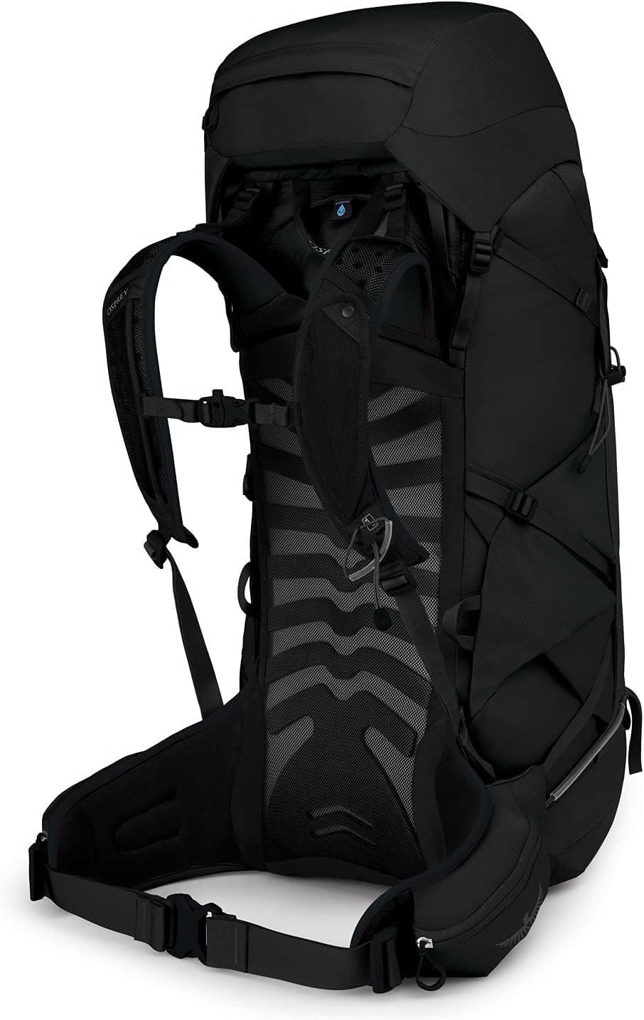 Osprey Talon 44L Mens Hiking Backpack with Hipbelt Ceramic Blue LXLStealth Black