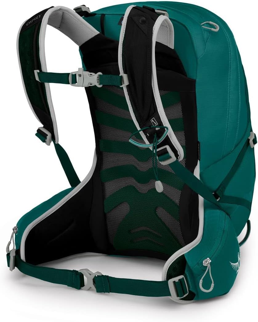 Osprey Tempest 20L Womens Hiking Backpack with Hipbelt Stealth Black WMLJasper Green