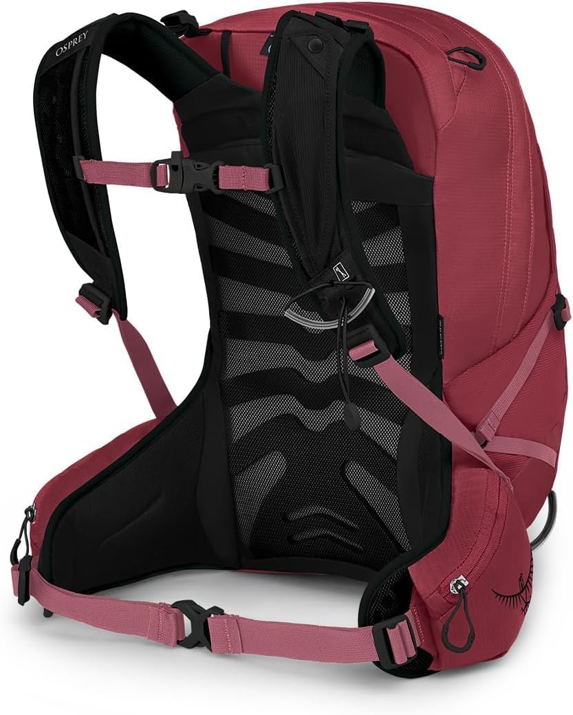 Osprey Tempest 20L Womens Hiking Backpack with Hipbelt Stealth Black WMLKakio Pink
