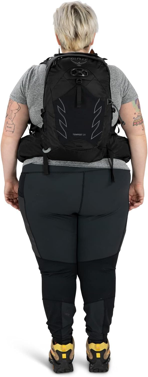 Osprey Tempest 20L Womens Hiking Backpack with Hipbelt Stealth Black WMLStealth Black
