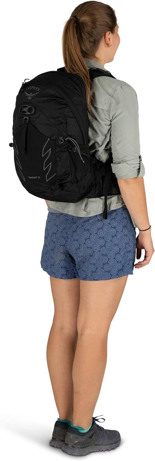 Osprey Tempest 20L Womens Hiking Backpack with Hipbelt Stealth Black WMLStealth Black