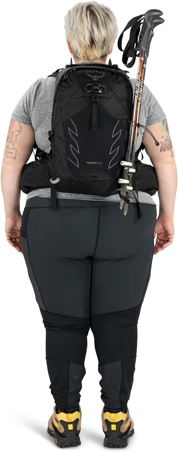Osprey Tempest 20L Womens Hiking Backpack with Hipbelt Stealth Black WMLStealth Black