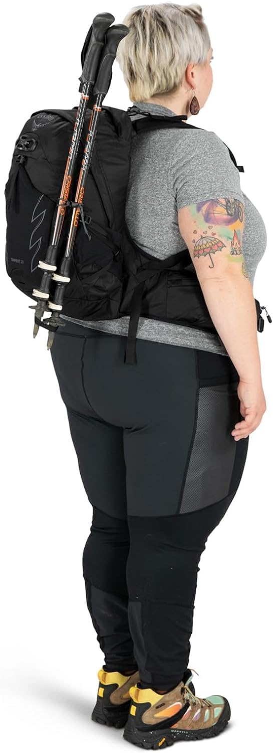 Osprey Tempest 20L Womens Hiking Backpack with Hipbelt Stealth Black WMLStealth Black