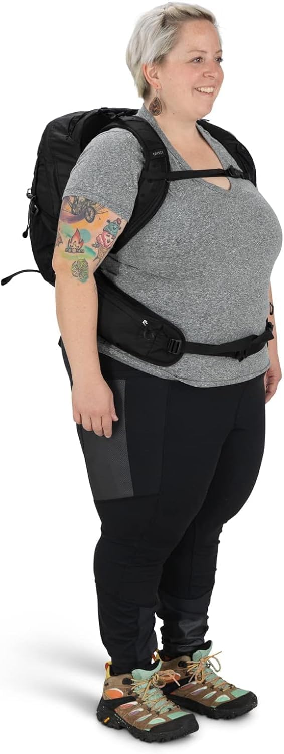 Osprey Tempest 20L Womens Hiking Backpack with Hipbelt Stealth Black WMLStealth Black
