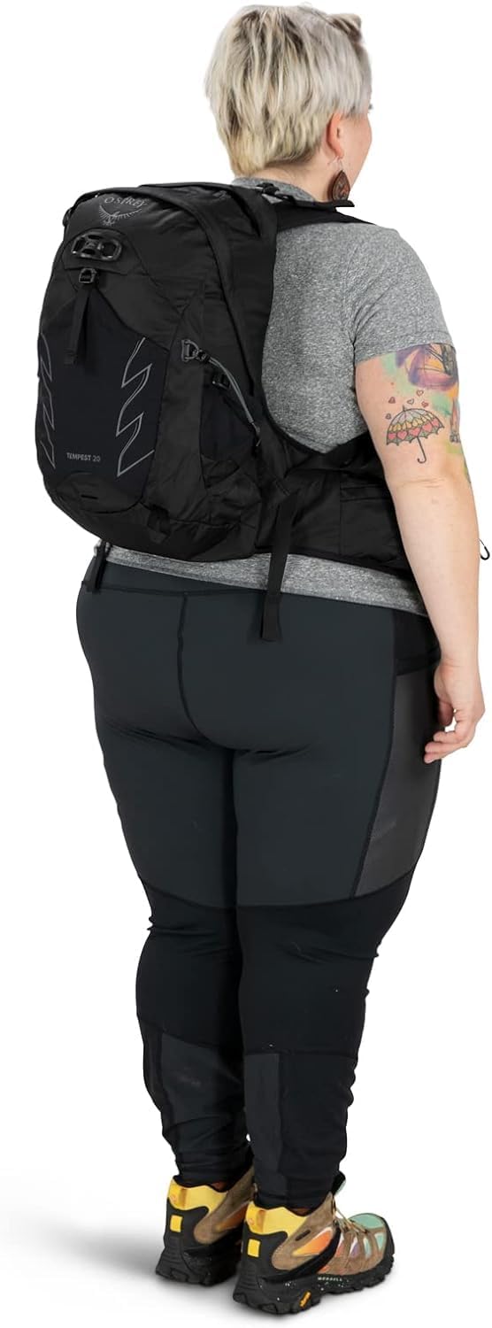 Osprey Tempest 20L Womens Hiking Backpack with Hipbelt Stealth Black WMLStealth Black