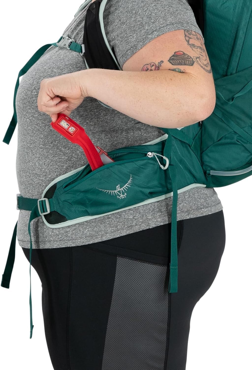 Osprey Tempest 20L Womens Hiking Backpack with Hipbelt Stealth Black WMLStealth Black