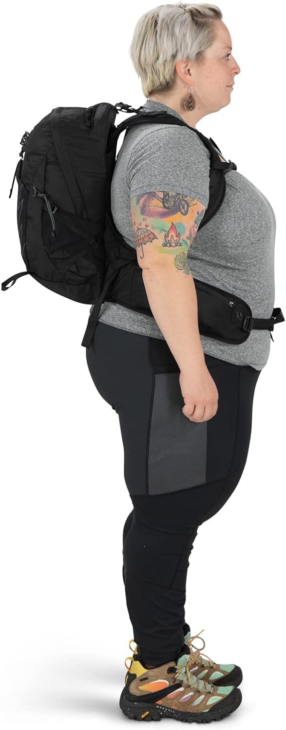 Osprey Tempest 20L Womens Hiking Backpack with Hipbelt Stealth Black WMLStealth Black
