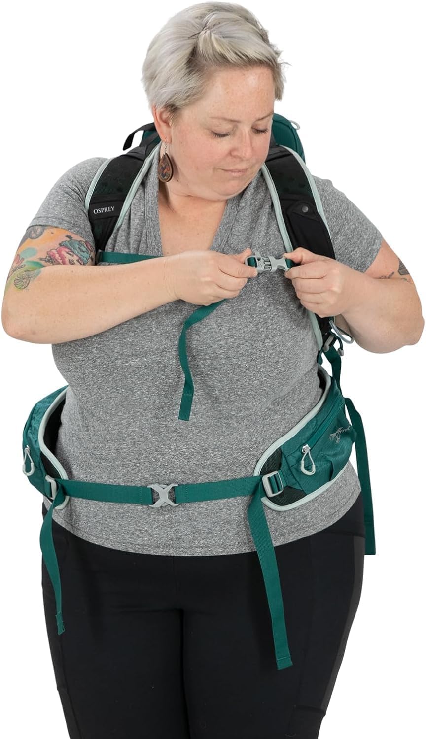Osprey Tempest 20L Womens Hiking Backpack with Hipbelt Stealth Black WMLStealth Black