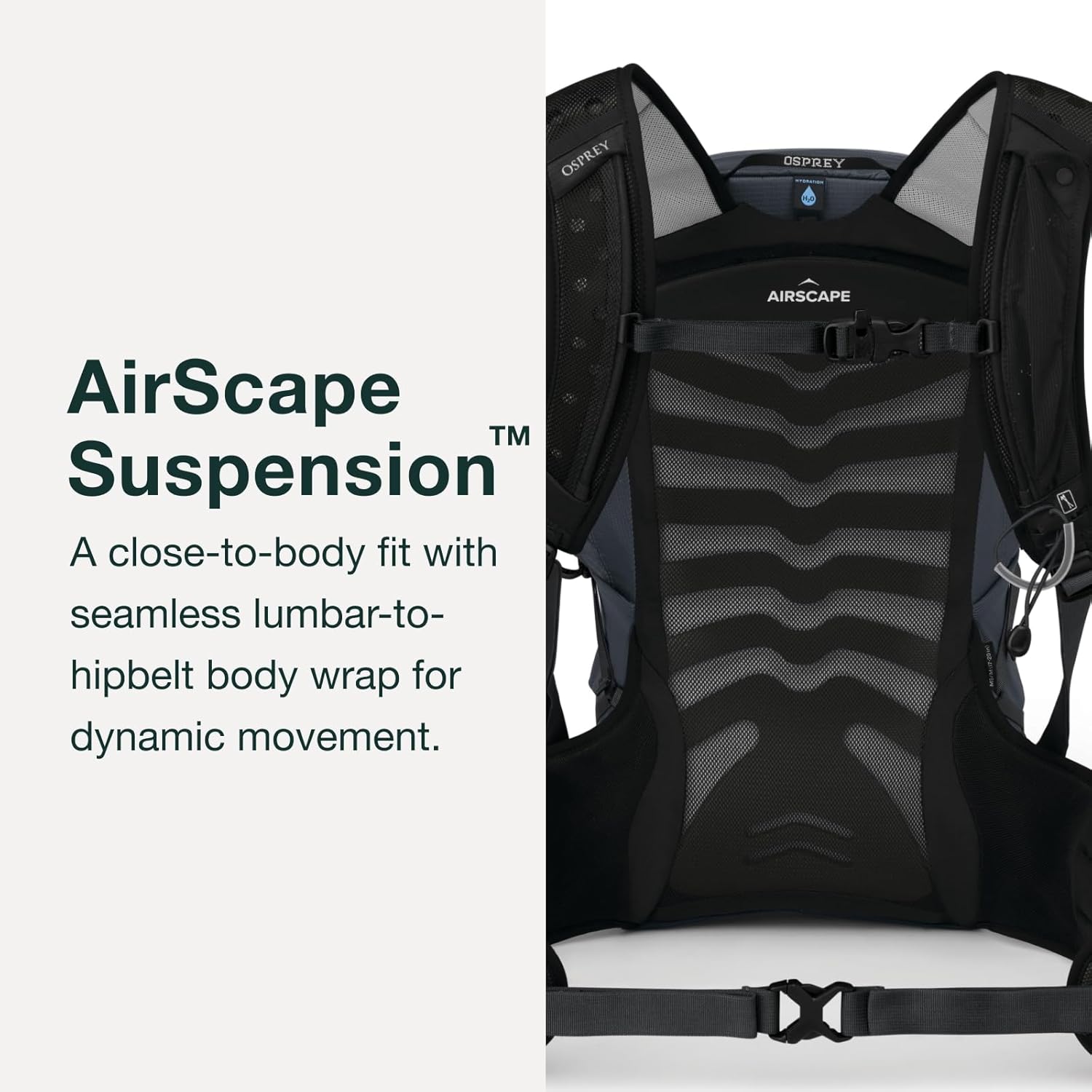 Osprey Tempest 20L Womens Hiking Backpack with Hipbelt Stealth Black WMLTidalAtlas