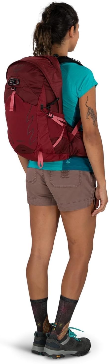 Osprey Tempest 20L Womens Hiking Backpack with Hipbelt Stealth Black WMLTidalAtlas