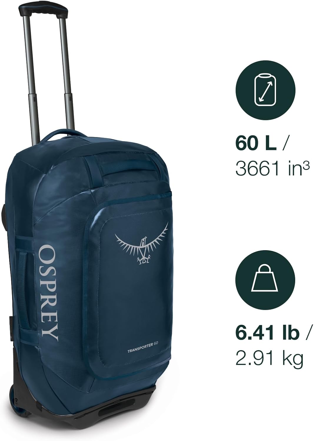 Osprey Transporter 120L Wheeled Travel Duffel Bag BlackBlack