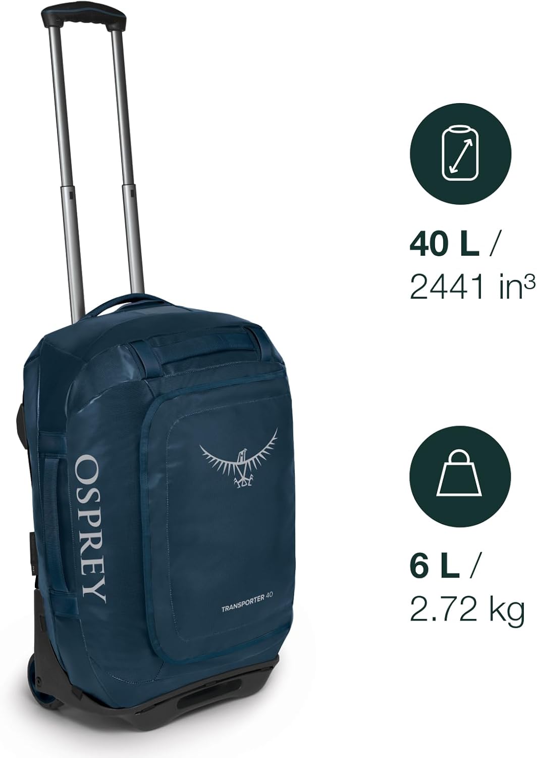 Osprey Transporter 120L Wheeled Travel Duffel Bag BlackTan Concrete