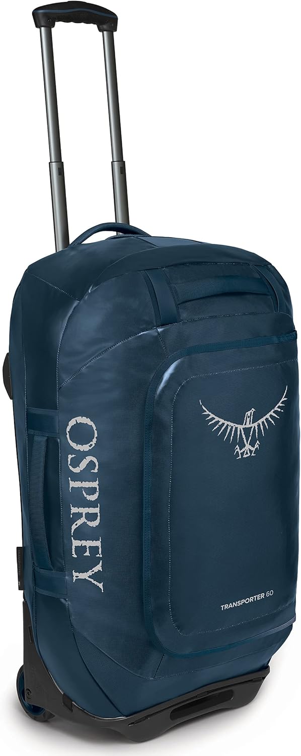 Osprey Transporter 120L Wheeled Travel Duffel Bag BlackVenturi Blue
