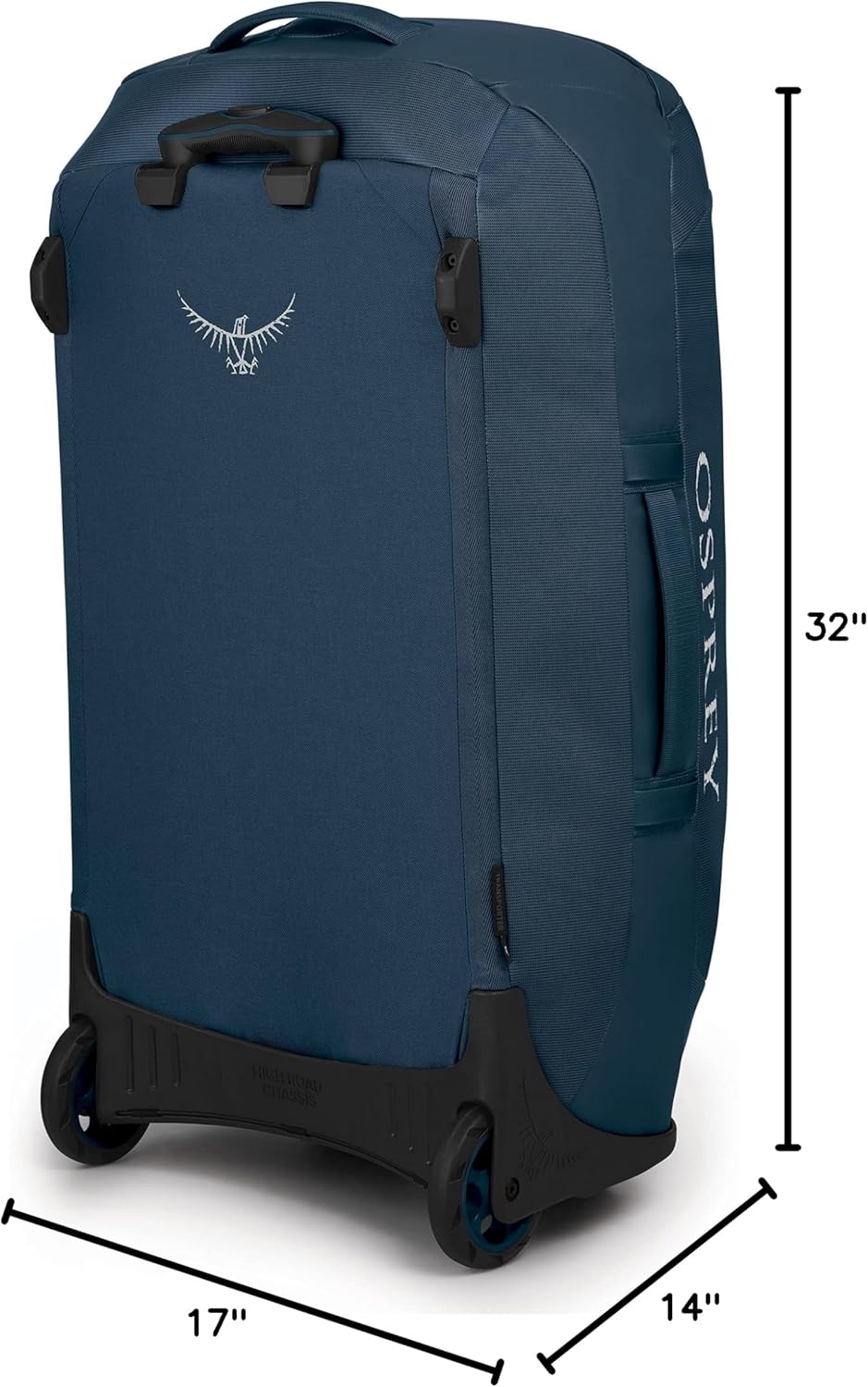 Osprey Transporter 120L Wheeled Travel Duffel Bag BlackVenturi Blue