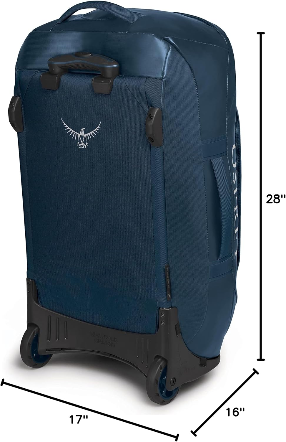Osprey Transporter 120L Wheeled Travel Duffel Bag BlackVenturi Blue