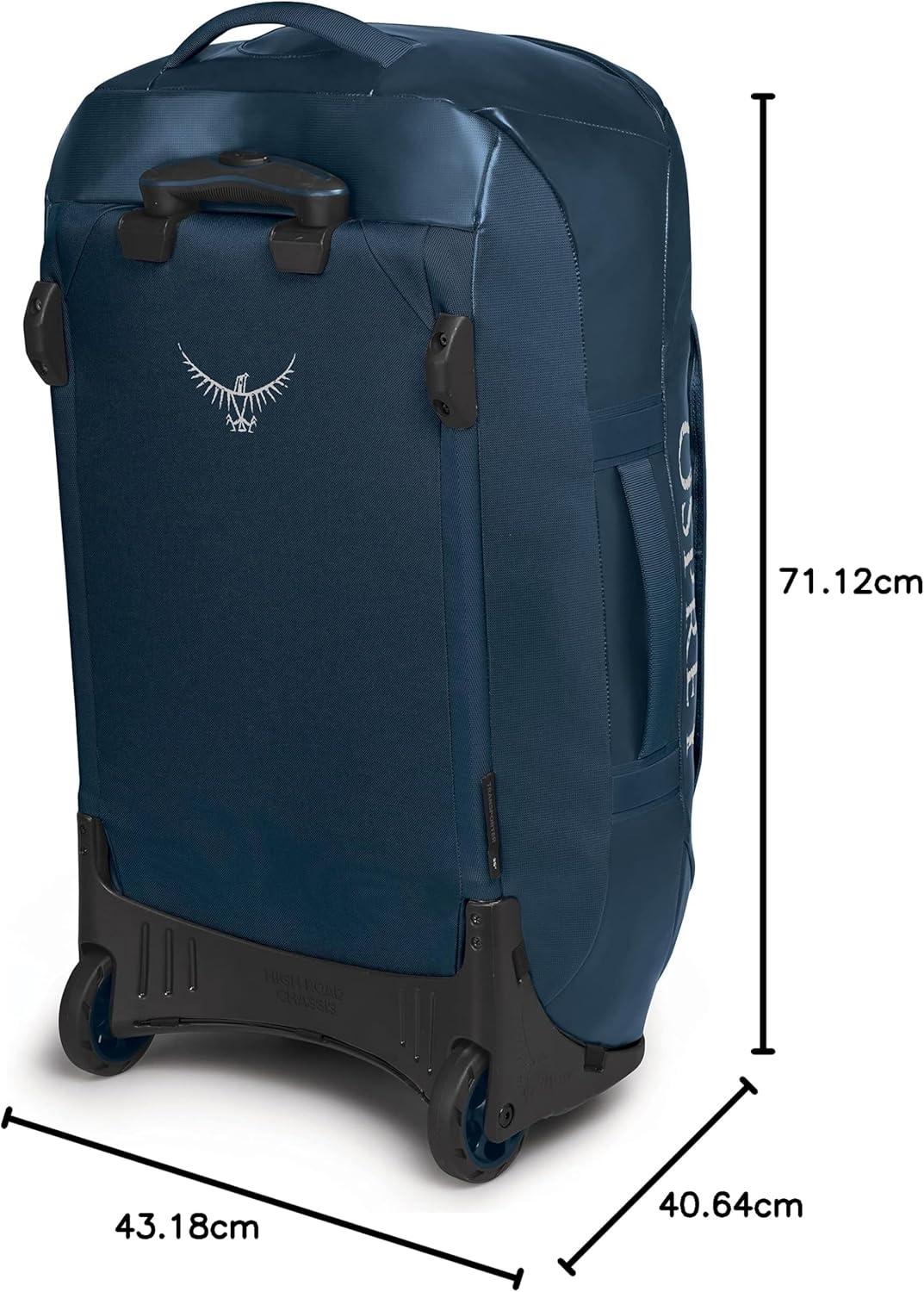Osprey Transporter 120L Wheeled Travel Duffel Bag BlackVenturi Blue