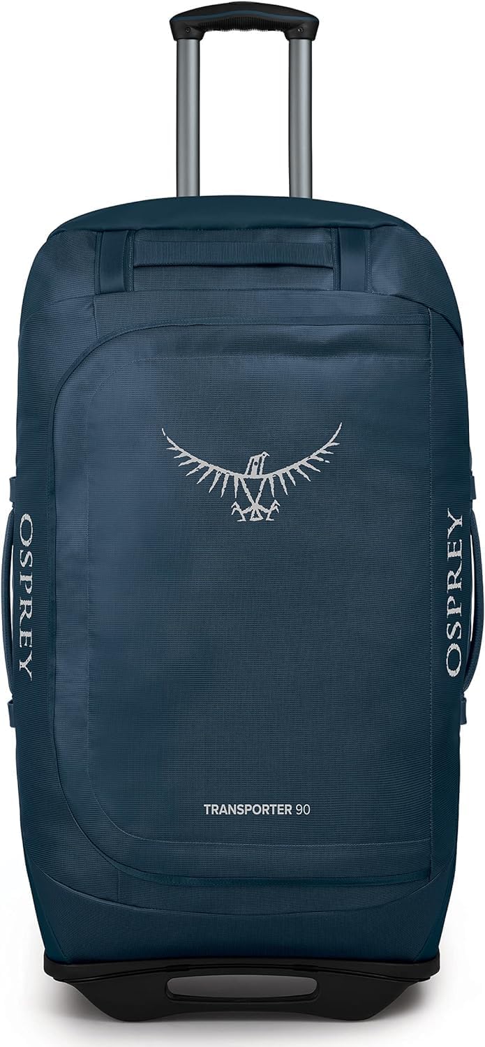 Osprey Transporter 120L Wheeled Travel Duffel Bag BlackVenturi Blue