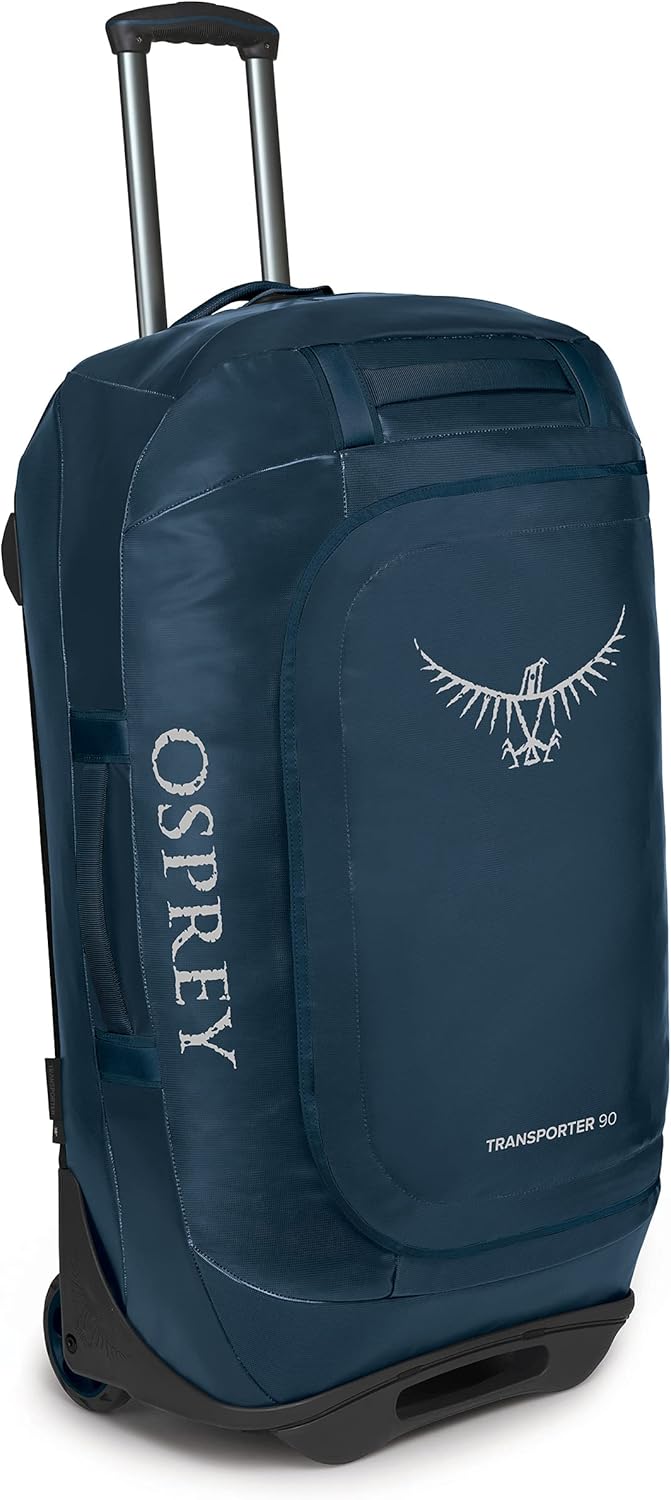 Osprey Transporter 120L Wheeled Travel Duffel Bag BlackVenturi Blue