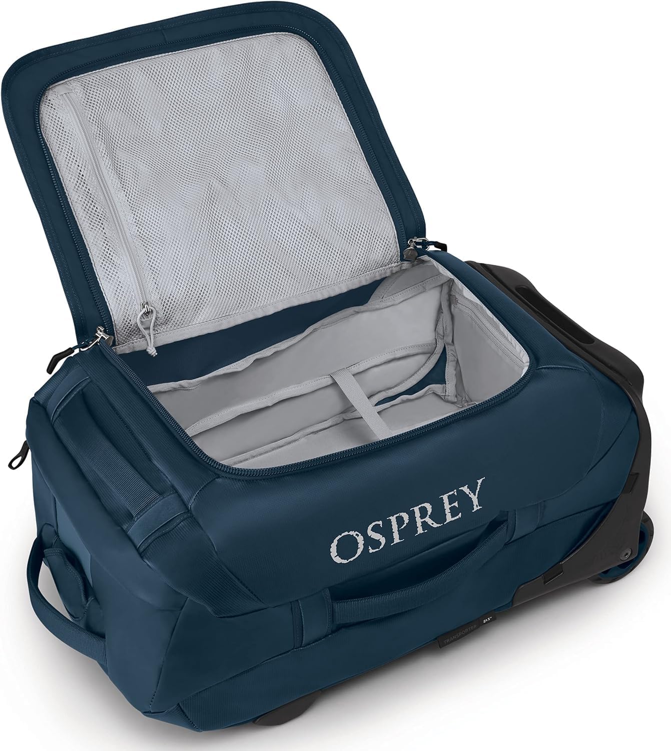 Osprey Transporter 120L Wheeled Travel Duffel Bag BlackVenturi Blue