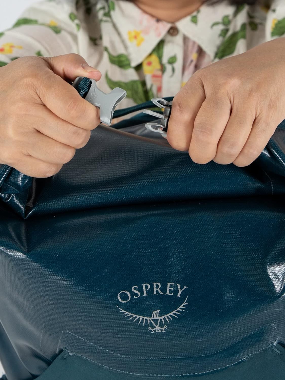 Osprey Transporter 30L Roll Top Waterproof Laptop Backpack BlackNight Jungle Blue