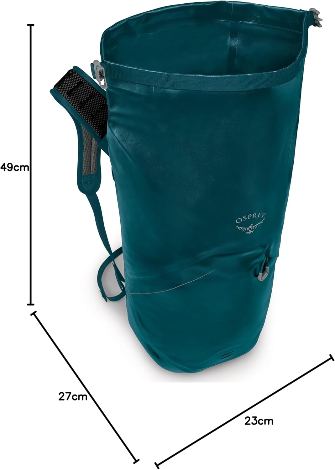 Osprey Transporter 30L Roll Top Waterproof Laptop Backpack BlackNight Jungle Blue