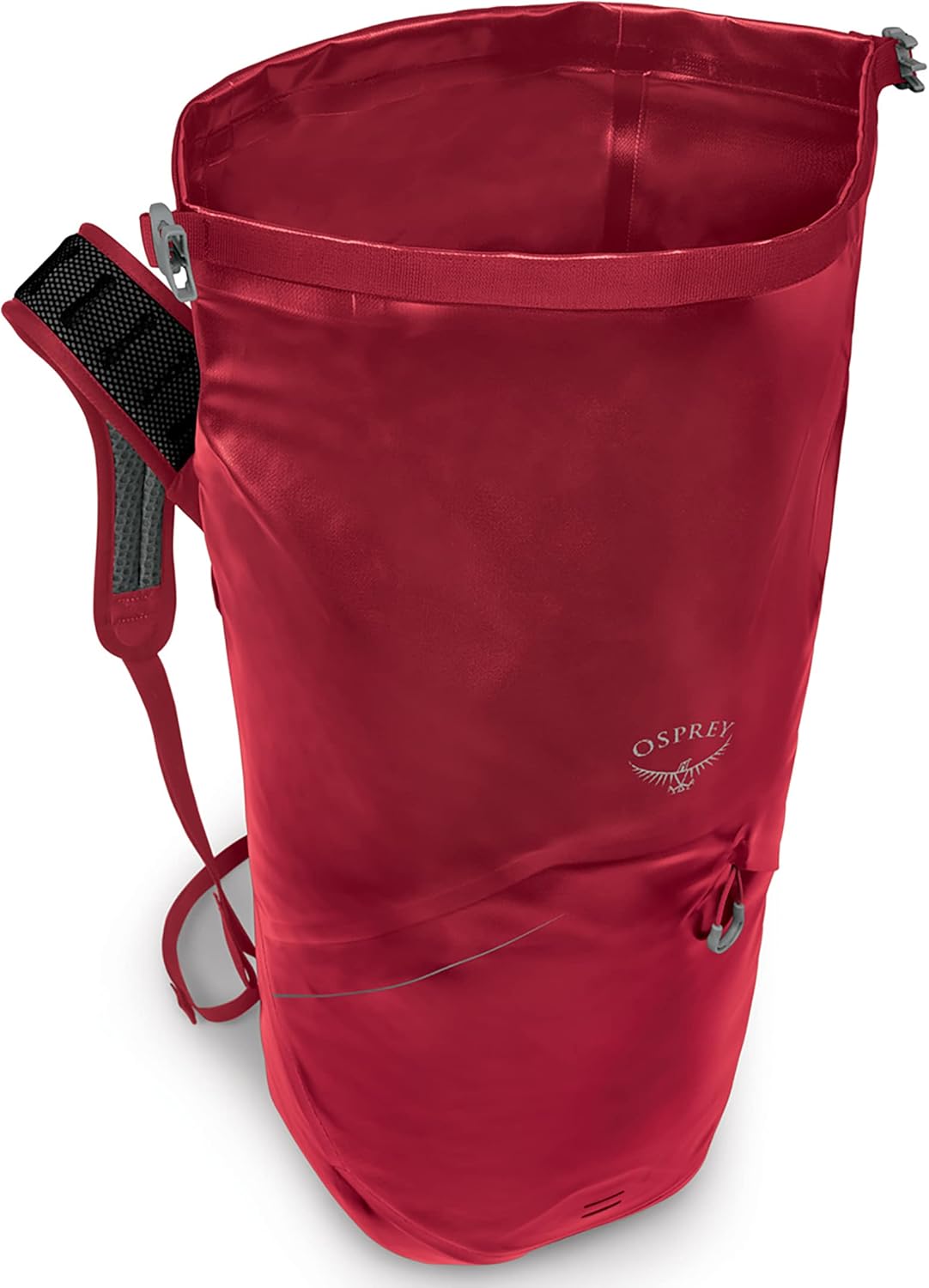 Osprey Transporter 30L Roll Top Waterproof Laptop Backpack BlackPoinsetta Red