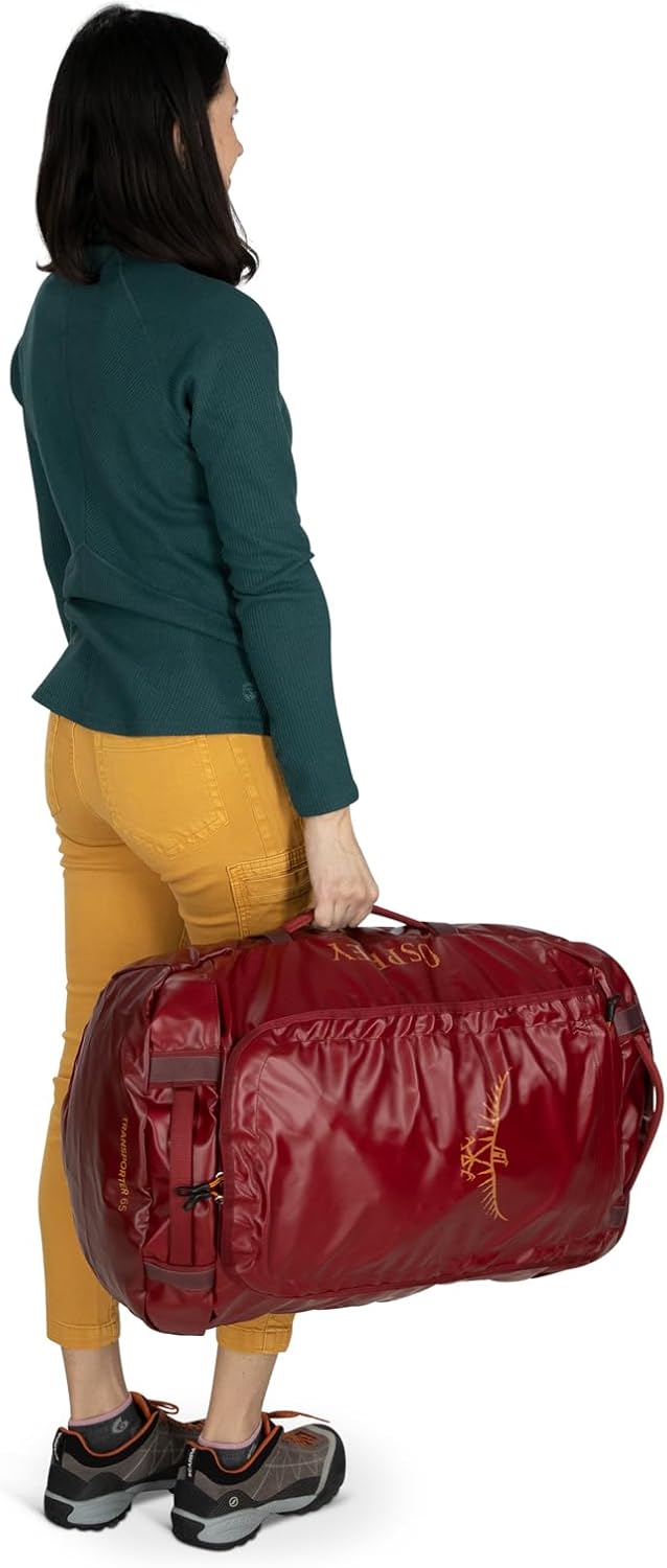 Osprey Transporter 40L Travel Duffel Bag BlackPalm Leaf Glitch Print