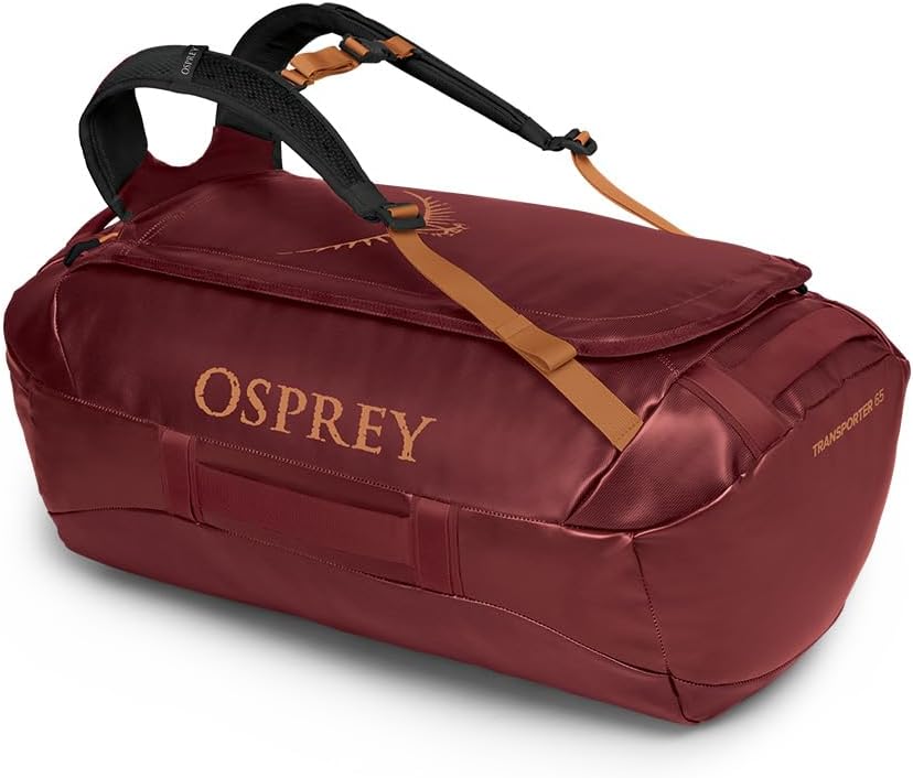 Osprey Transporter 40L Travel Duffel Bag BlackRed Mountain