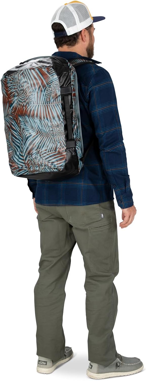 Osprey Transporter 40L Travel Duffel Bag BlackTan Concrete