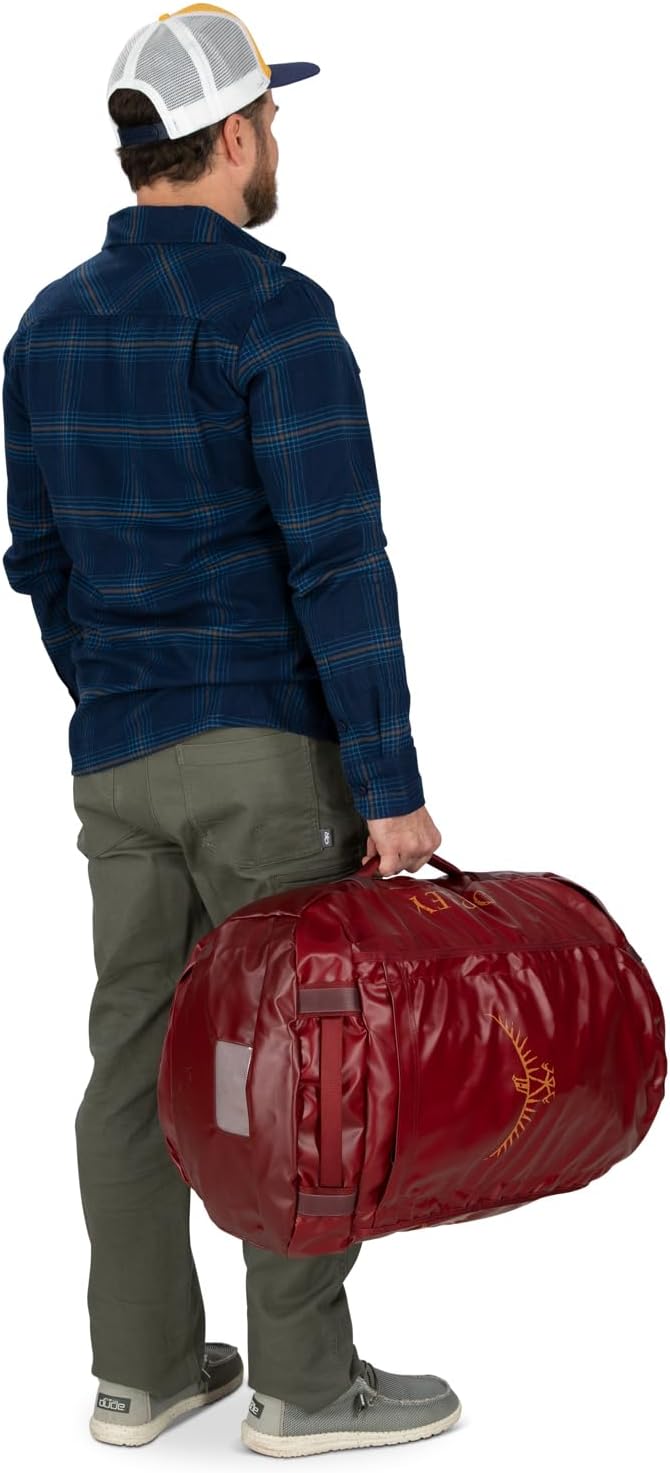 Osprey Transporter 40L Travel Duffel Bag BlackTan Concrete