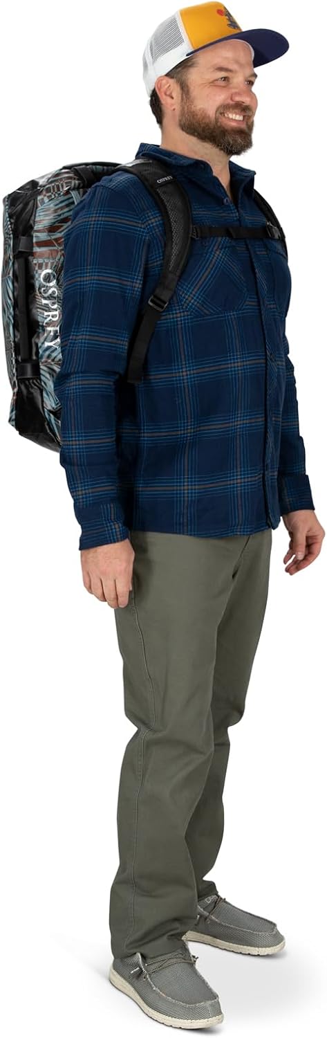 Osprey Transporter 40L Travel Duffel Bag BlackTan Concrete