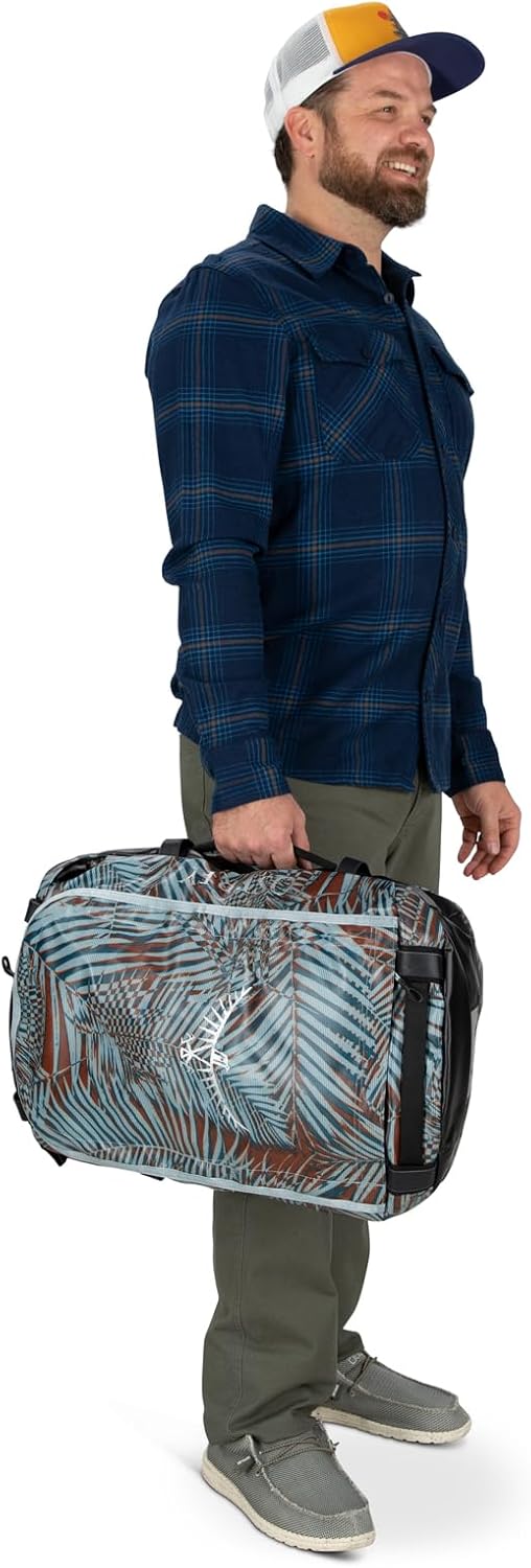 Osprey Transporter 40L Travel Duffel Bag BlackTan Concrete