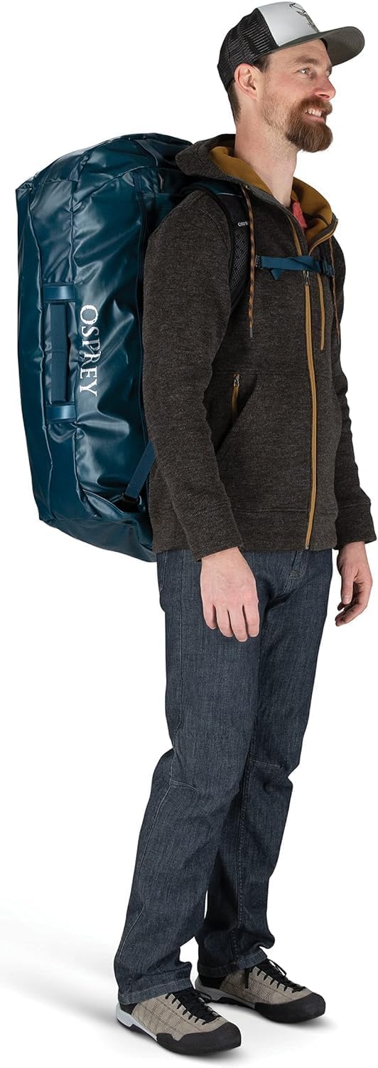 Osprey Transporter 40L Travel Duffel Bag BlackTan Concrete