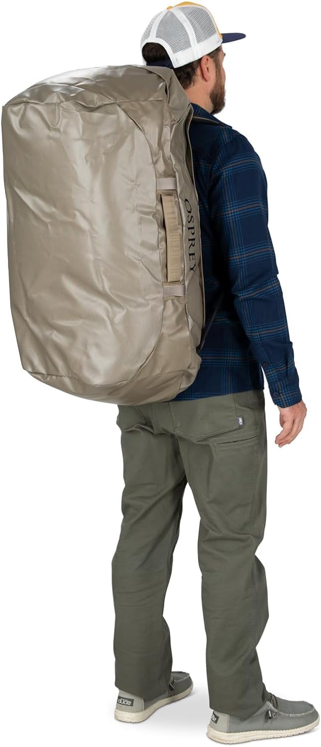 Osprey Transporter 40L Travel Duffel Bag BlackTan Concrete