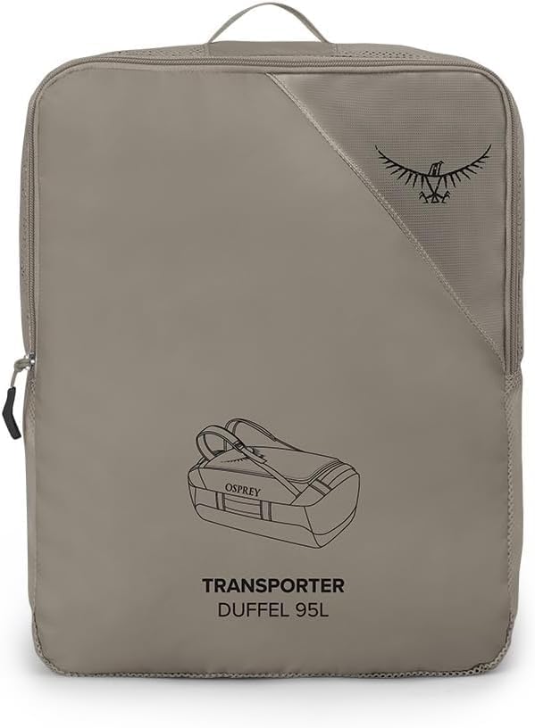 Osprey Transporter 40L Travel Duffel Bag BlackTan Concrete