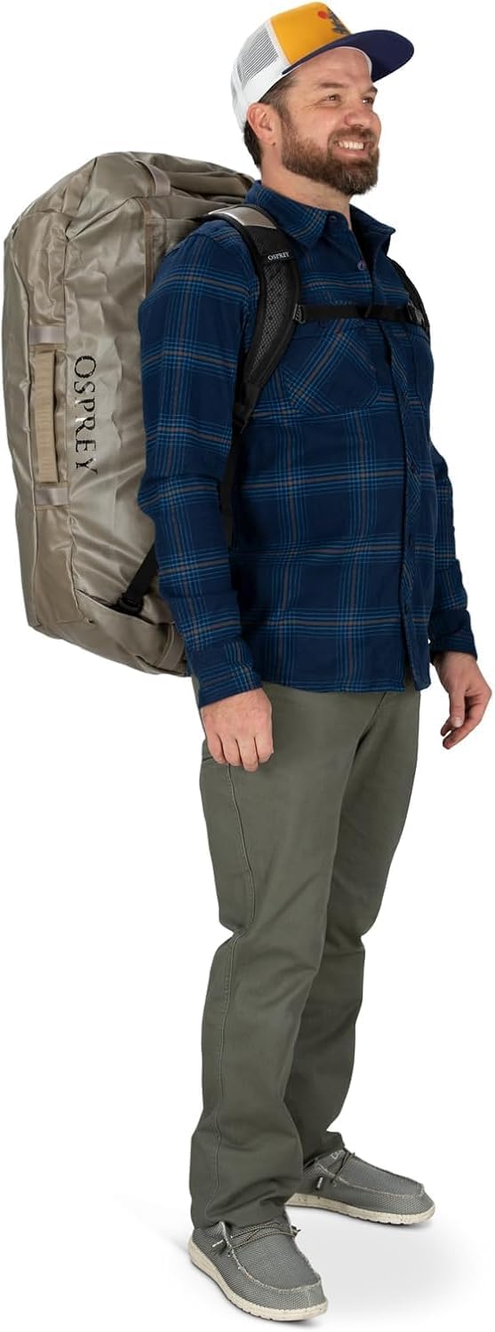 Osprey Transporter 40L Travel Duffel Bag BlackTan Concrete