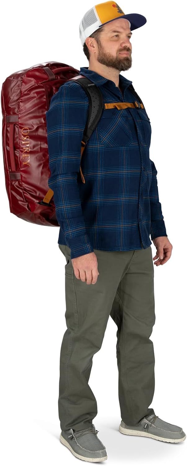 Osprey Transporter 40L Travel Duffel Bag BlackTan Concrete