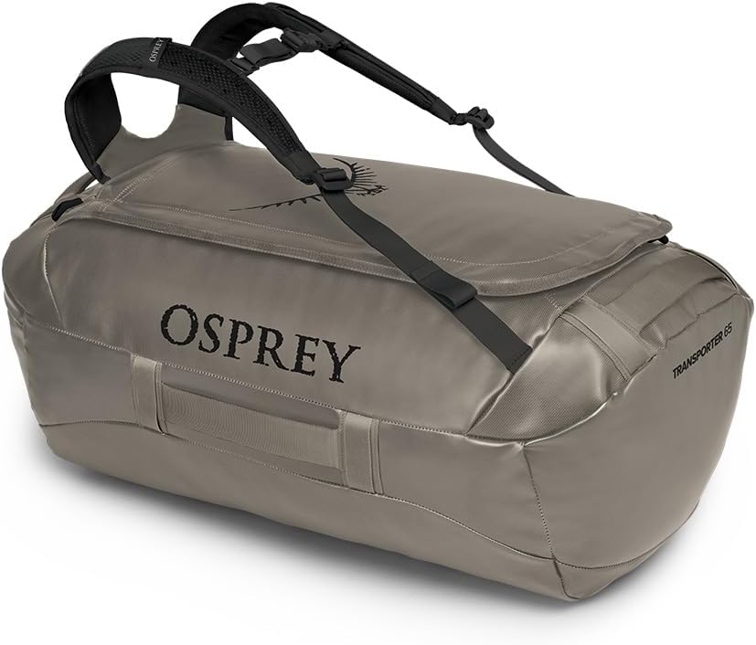 Osprey Transporter 40L Travel Duffel Bag BlackTan Concrete
