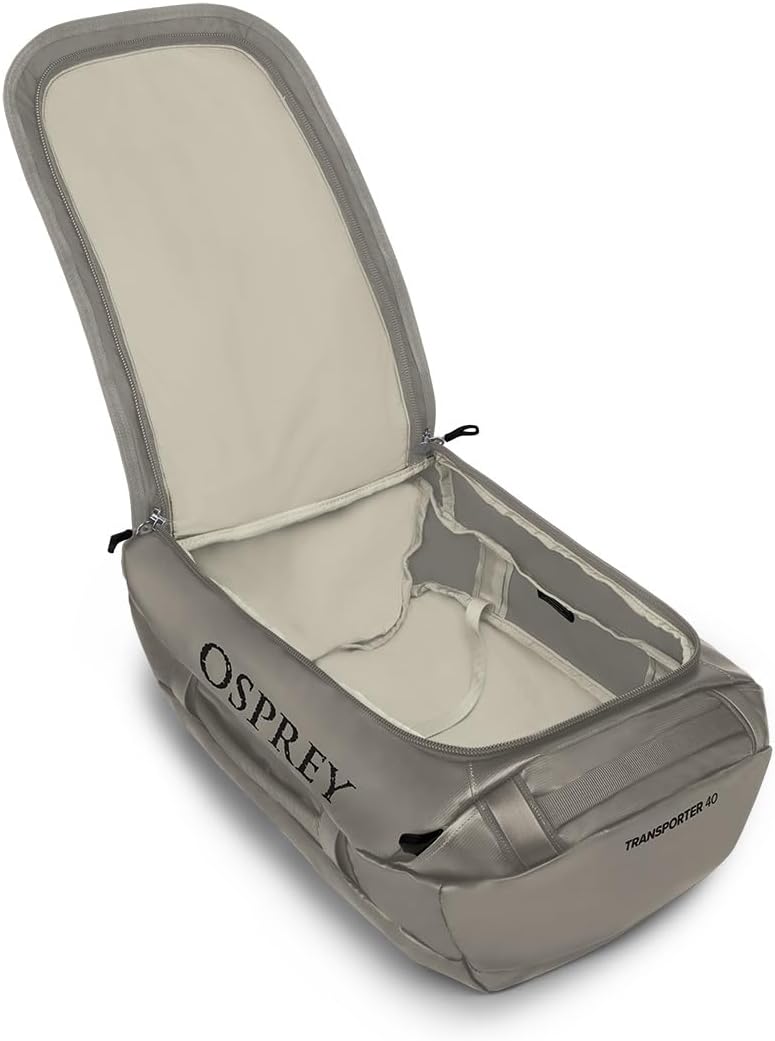 Osprey Transporter 40L Travel Duffel Bag BlackTan Concrete