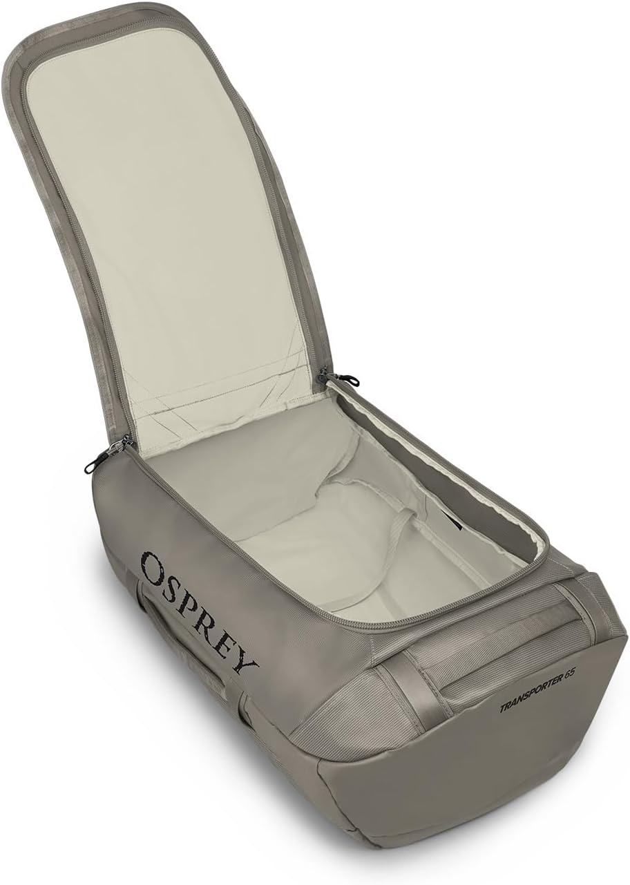 Osprey Transporter 40L Travel Duffel Bag BlackTan Concrete